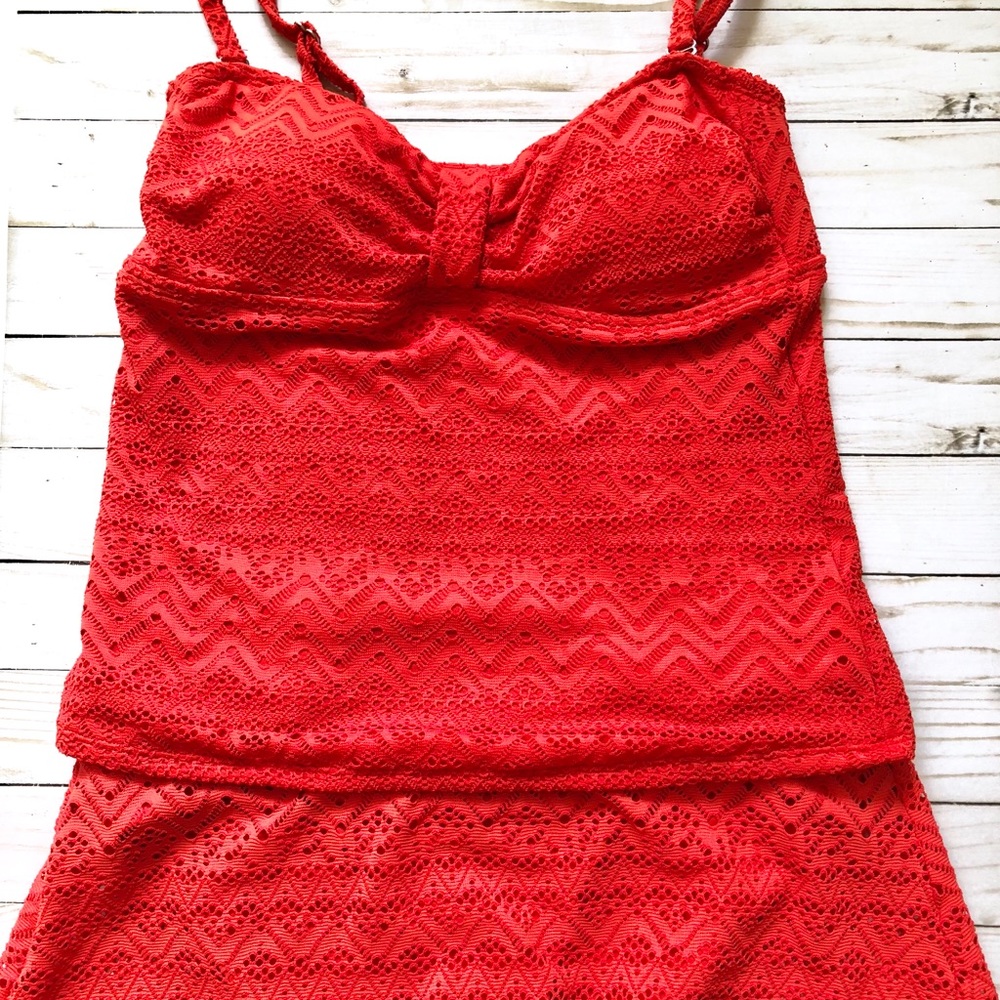 💵5 FOR $25💵 NWOT Catalina Red Lace Tankini